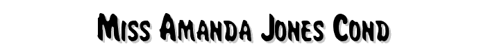 Miss Amanda Jones Cond font